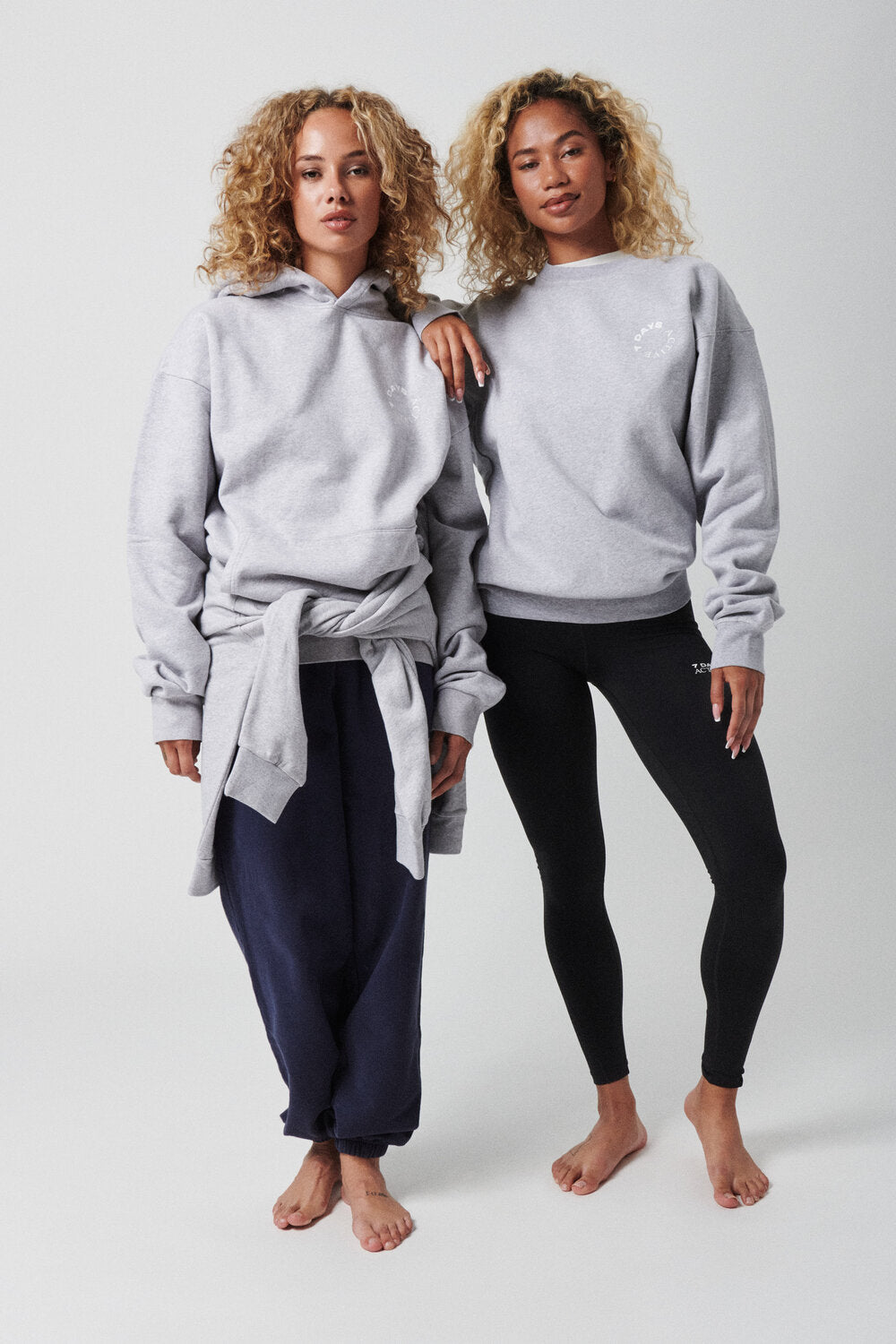 Organic Crew Neck Sweatshirt - Heather Grey